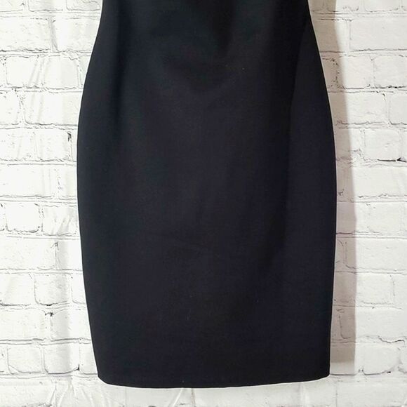 🆕️NWT Gianni Bini Fan Favs Tamara Off-the-Shoulder Sheath Bodycon Black Midi XS - Picture 8 of 16